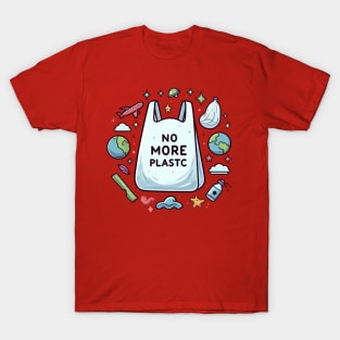 No More Plastic Bag (3) T-Shirt